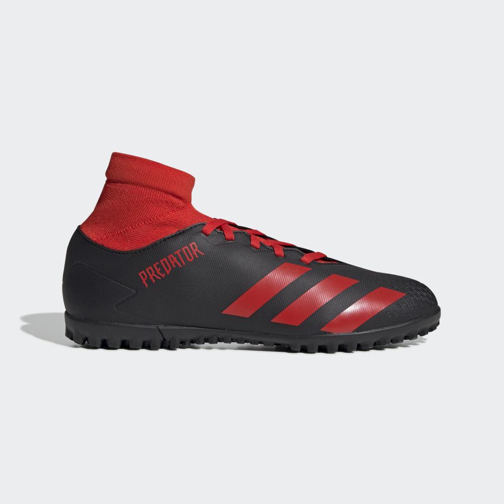 Adidas Men's Predator 20.4 S Turf Football Shoes Black/Red Ireland EE9584